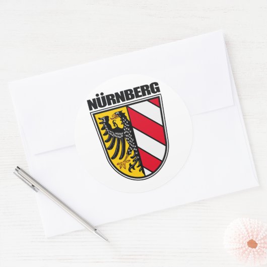 Nürnberg (Nürnberg) Runder Aufkleber (Umschlag)