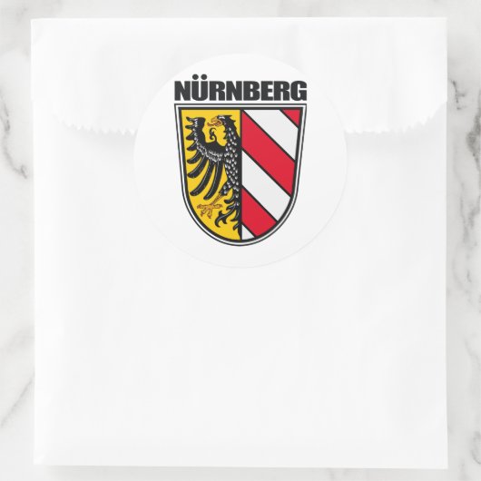 Nürnberg (Nürnberg) Runder Aufkleber (Tasche)