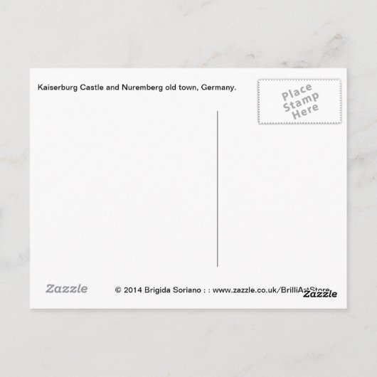 Nürnberg Postkarte (Rückseite)