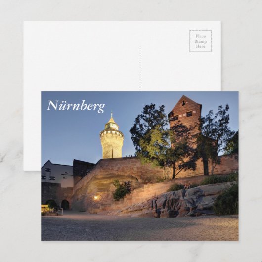 Nürnberg Postkarte (Vorne/Hinten)