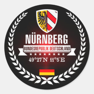 Nürnberg Runder Aufkleber