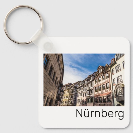 Nürnberg Stadtbild Bayern Deutschland Souvenir Schlüsselanhänger (Vorderseite)