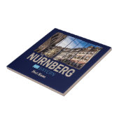Nürnberg Vintag Bayern Deutschland Souvenir Fliese (Seite)
