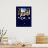 Nürnberg Vintag Bayern Deutschland Souvenir Poster (Küche)