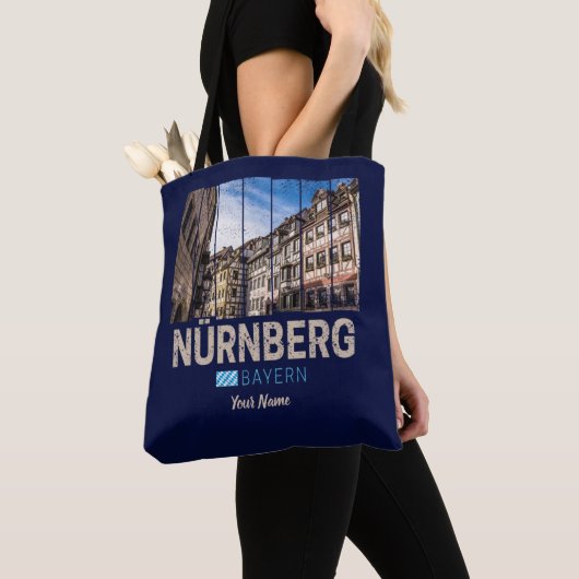 Nürnberg Vintag Bayern Deutschland Souvenir Tasche (Von Nahem)