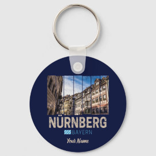 Nürnberg Vintage Bayern Deutschland Souvenir Schlüsselanhänger
