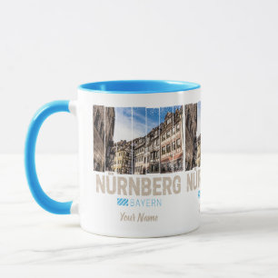 Nürnberg Vintage Bayern Deutschland Souvenir Tasse