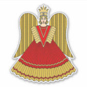 Nürnberg Weihnachtsangel Aufkleber (Vorderseite)