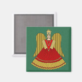 Nürnberg Weihnachtsangel Magnet (Vorderseite/Rückseite)