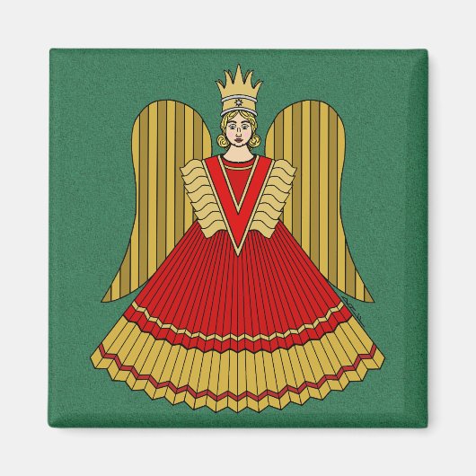 Nürnberg Weihnachtsangel Magnet (Vorne)