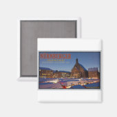 Nürnberg Weihnachtsmarkt Nacht Magnet (Vorderseite/Rückseite)
