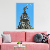 Nürnberg Wrapped Canvas Leinwanddruck (Insitu (Wohnzimmer))
