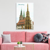 Nürnberg Wrapped Canvas Leinwanddruck (Insitu (Wohnzimmer))