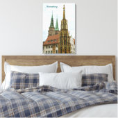Nürnberg Wrapped Canvas Leinwanddruck (Insitu (Schlafzimmer))