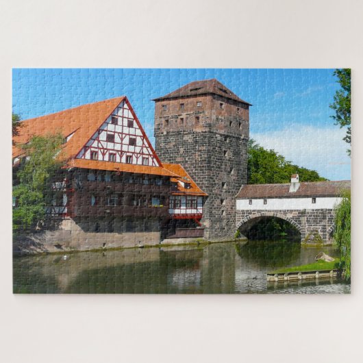 Nürnberger Altstadt Deutschland. Jigsaw Puzzle (Horizontal)