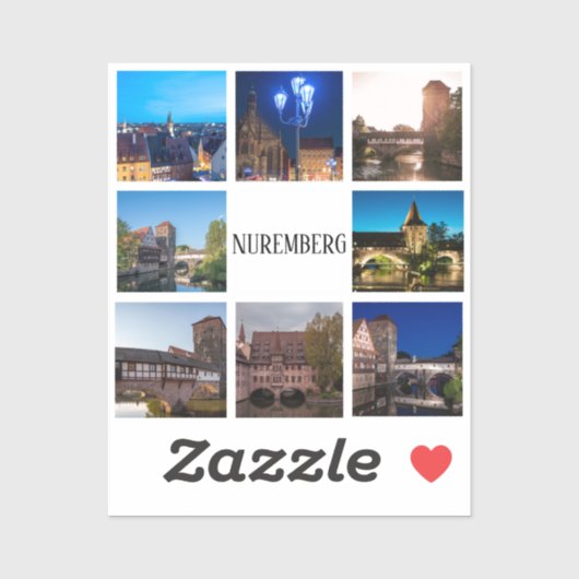 Nürnberger Landschaften Aufkleber (Blatt)