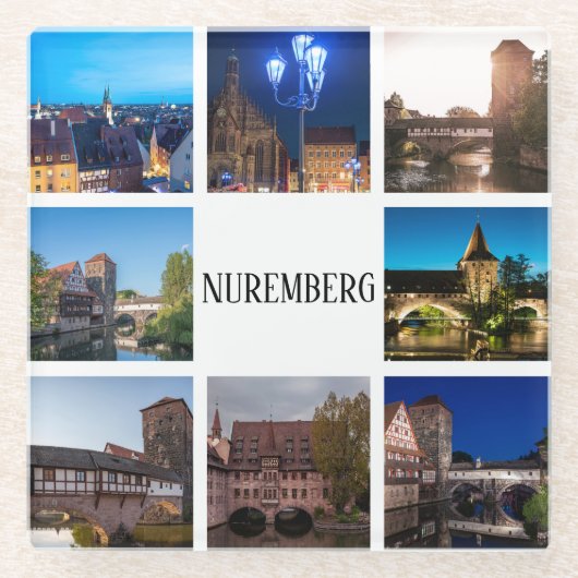 Nürnberger Landschaften Glasuntersetzer (Vorderseite)