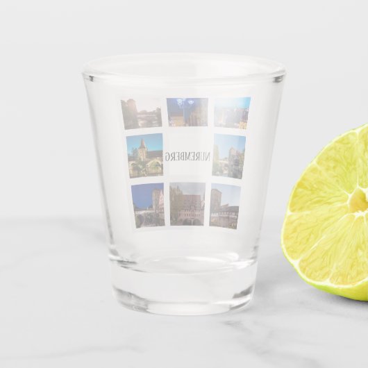 Nürnberger Landschaften Schnapsglas (Rückseite)