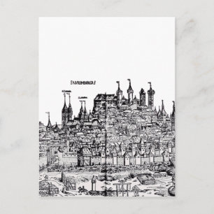 Nürnberger Mittelalterstadt in Deutschland Postkarte