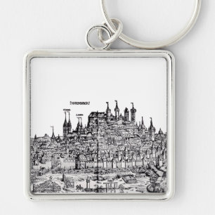 Nürnberger Mittelalterstadt in Deutschland Schlüsselanhänger