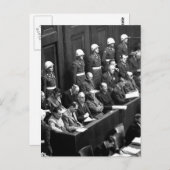 Nürnberger Prozesse.  Nach unten sehen Sie das Bil Postkarte (Vorne/Hinten)