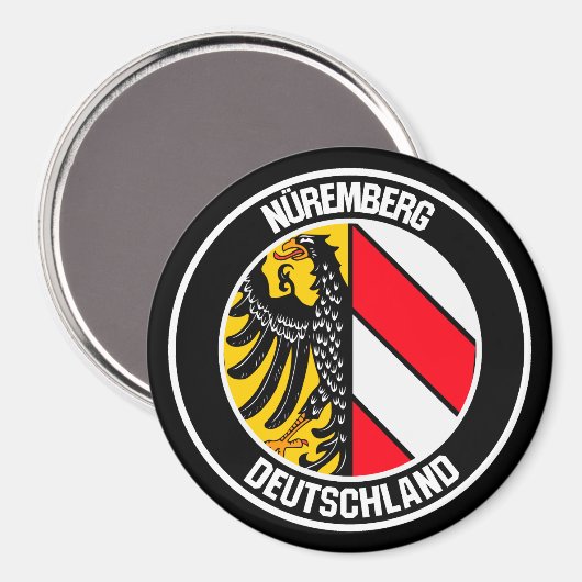 Nürnberger RundEmblem Magnet (Vorderseite/Rückseite)