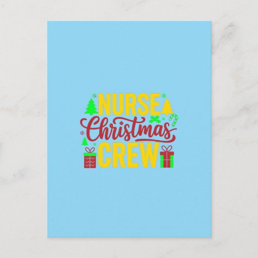 Nürnberger Weihnachtsgeschenk Crew Digitales Kunst Postkarte (Vorderseite)