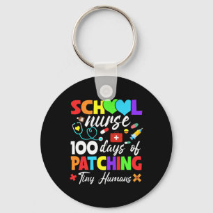 Nurse 100 Tage Patchen winziger Menschen 100 Tage Schlüsselanhänger