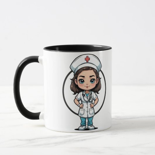 Nurse Abbildung Coffee Mug Tasse (Links)