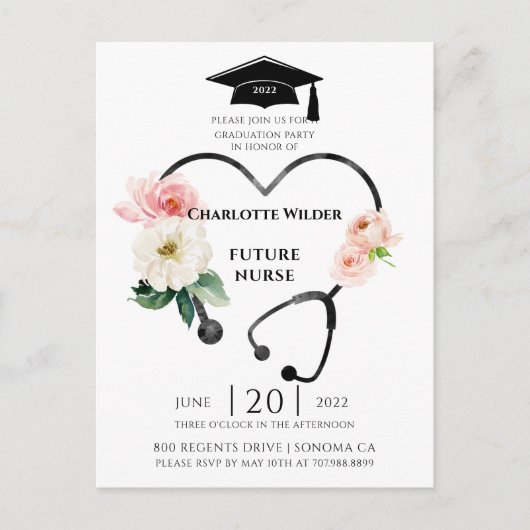 Nurse Abschluss 2022 Einladung (Vorderseite)