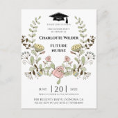 Nurse Abschluss 2022 Einladungspostkarte (Vorderseite)