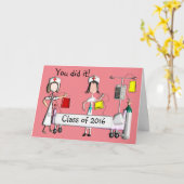 Nurse Abschluss Cards Class of 2016 Pink Karte (Gelbe Blume)