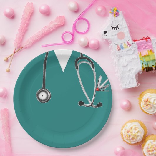 Nurse Abschluss Celebration Pappteller (Party)
