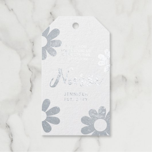 Nurse Abschluss Danke Personalisiert Geschenkanhänger (Vorderseite)