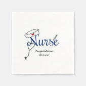 Nurse Abschluss Dinner Decke BSN RN LPN Serviette (Vorderseite)