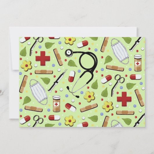 Nurse Abschluss Einladung (Rückseite)