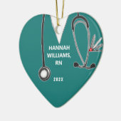 Nurse Abschluss Foto Keramik Ornament (Links)