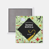 Nurse Abschluss Geschenk Keepake Magnet (Vorderseite/Rückseite)