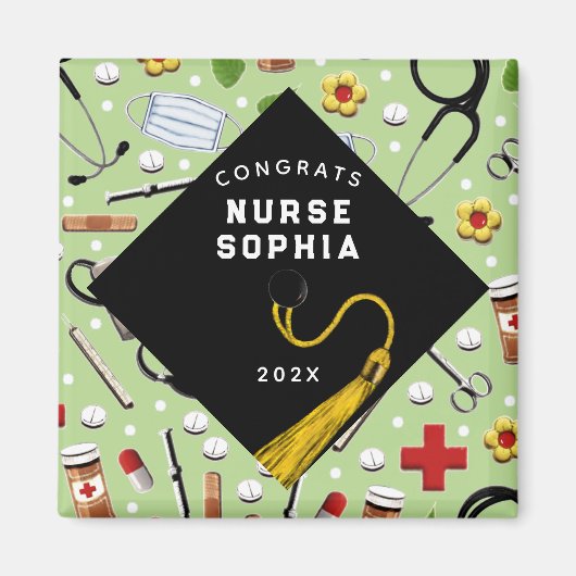 Nurse Abschluss Geschenk Keepake Magnet (Vorne)
