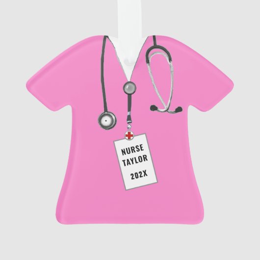Nurse Abschluss Geschenk Ornament (Rückseite)