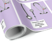 Nurse Abschluss Geschenke Packpapier (Rolleneckpunkt)