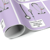Nurse Abschluss Geschenke Packpapier (Rolleneckpunkt)