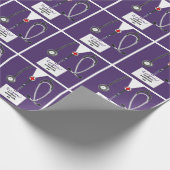Nurse Abschluss Gift Geschenkpapier (Ecke)