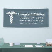 Nurse Abschluss Herzlichen Glückwunsch Blau Person Banner (Messe)