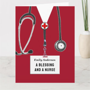 Nurse Abschluss Karte
