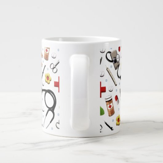 Nurse Abschluss Keepake Geschenk Jumbo-Tasse (Rückseite)