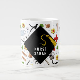 Nurse Abschluss Keepake Geschenk Jumbo-Tasse