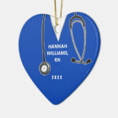 Nurse Abschluss Keepake Keramik Ornament (Links)