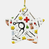 Nurse Abschluss Keramik Ornament (Hinten)