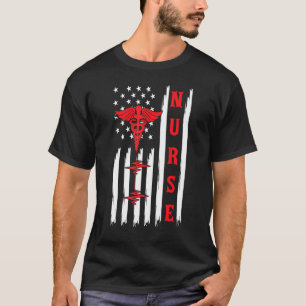 Nurse Abschluss Nurse Week Nurse US Flag Nurse Am T-Shirt